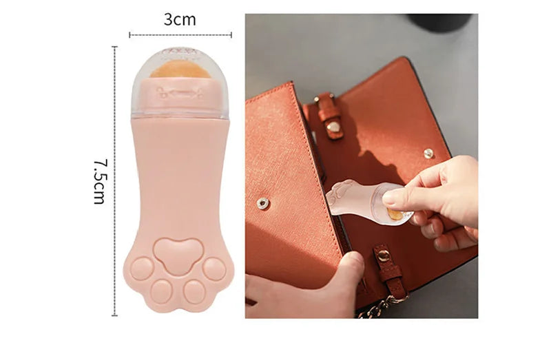 Cat Paw Face Oil Absorbing Roller Volcanic Stone Blemish Remover Facial Shiny Changing Pores Oil Removal Massage Artifact Tools