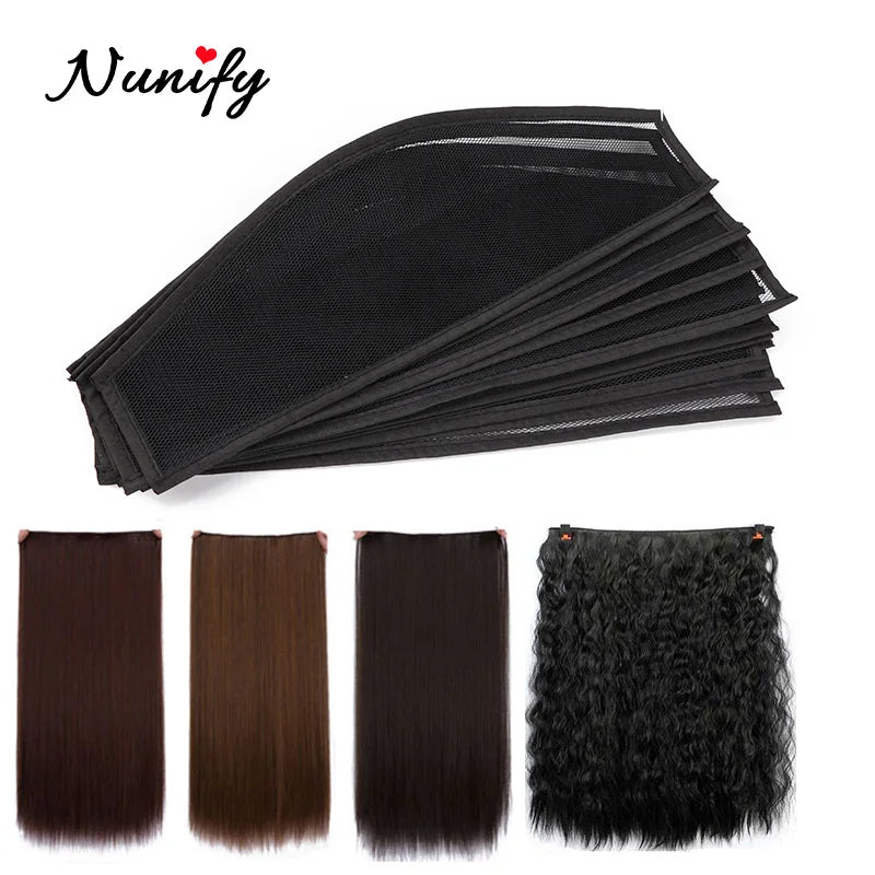 Nunify Afro Puff Net Wig For Making Clip Black Hair Net Guleless Hairnet Hair Bun Net For Women Synetic Human Hair Clip Hair Net