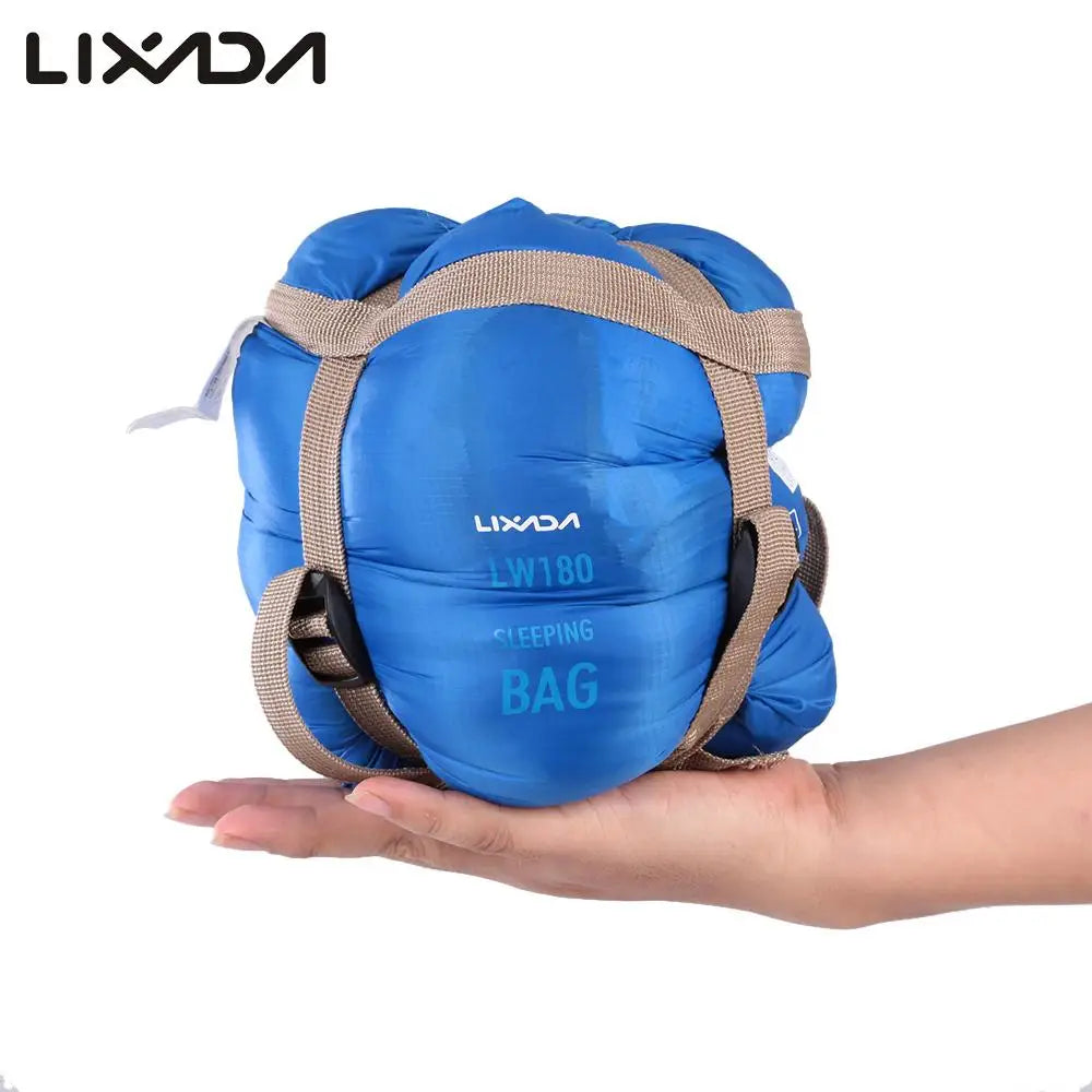 Lixada Camping Sleeping Bag 190*75cm Type Polyester Sleeping Bags Camping With Compression Bag Camping Equipment 680g