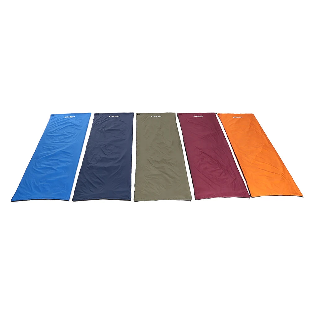 Lixada Camping Sleeping Bag 190*75cm Type Polyester Sleeping Bags Camping With Compression Bag Camping Equipment 680g