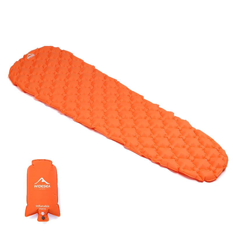Widesea Camping Inflatable Mattress In Tent Folding Camp Bed Sleeping Pad Picnic Blanket Travel Air Mat Camping Equipment