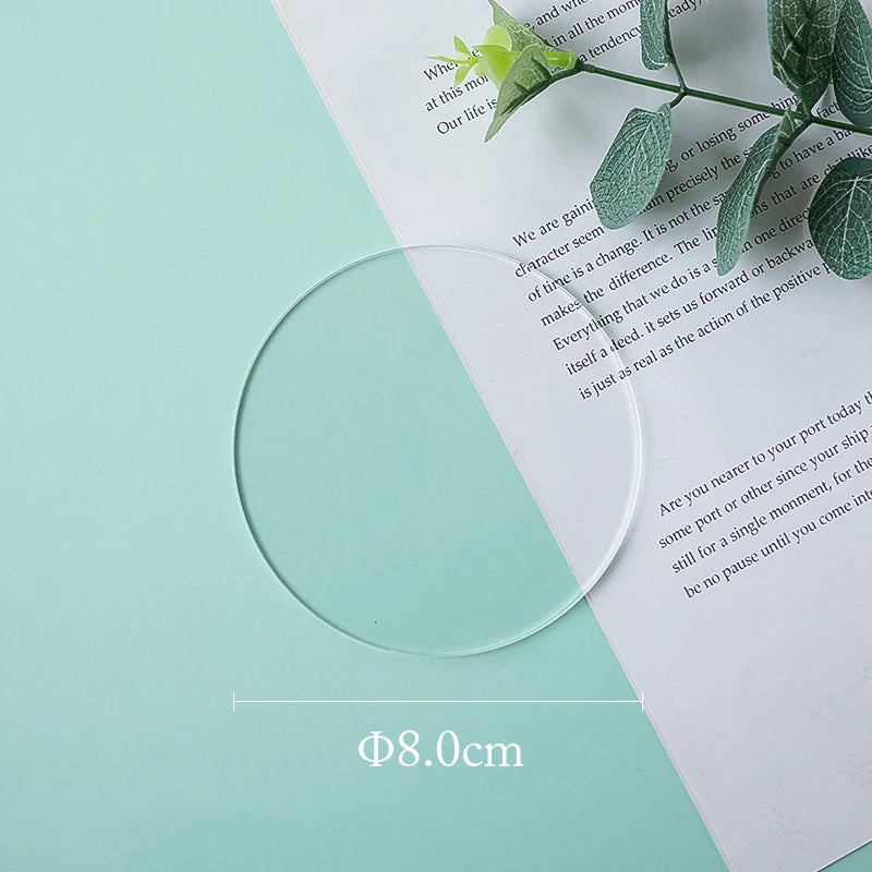 Thickness 3mm Transparent Acrylic Sheet Photography Props Life Photo Fotografia Shoot Props for Jewelry, Cosmetics, Makeup Tools