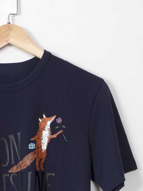 Rowling Women Fox Print Graphic Tees Summer O Neck Short Sle