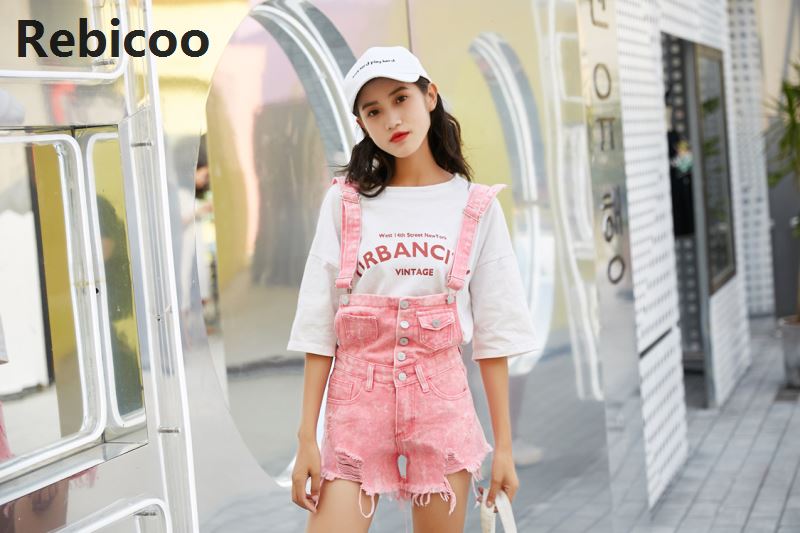 Jumpsuit Women Playsuits Denim Overalls for Womens Rompers S