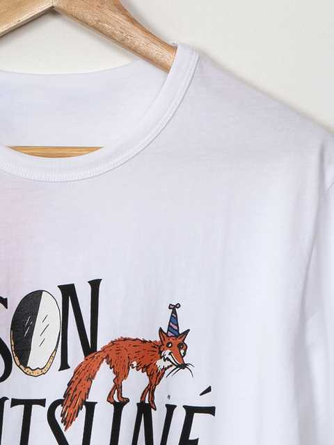 Rowling Women Fox Print Graphic Tees Summer O Neck Short Sle