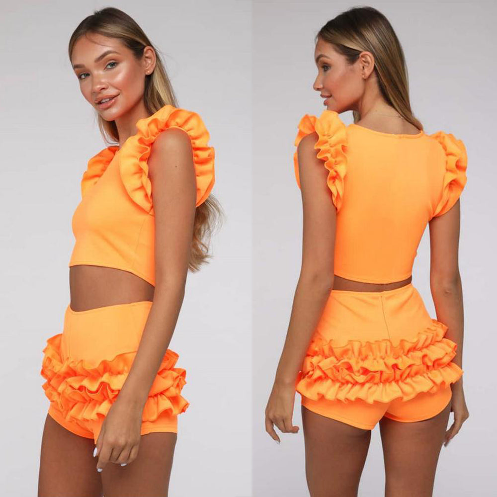 New Sexy Solid Bikini Set Sport Women Swimwear Swimsuit