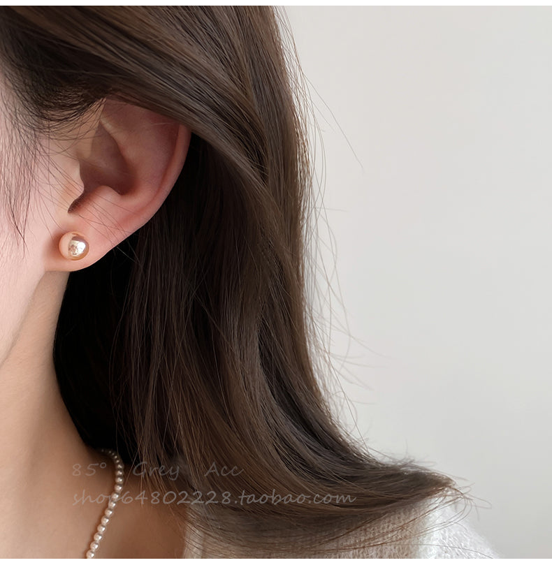 Accessible Luxury Fancy Female Pink Shijia Steamed Bread Pearl Stud Earrings Female 2025 New Arrival Best Selling Elegant Earrings Eardrops