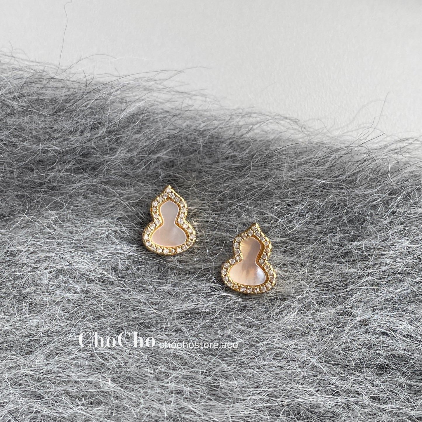 Chocho/New Year Ankela Red Gourd Earrings Female Wine Red New Year Niche Temperament Fancy Earrings Earrings