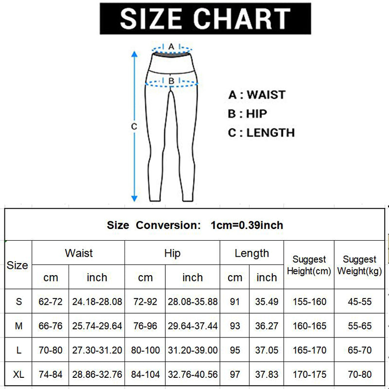High Waist Yoga Pants Gym Leggings Sport Women Fitness Worko