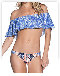 Bikini New Summer Solid Bikini Set Low Waist Swimwear W
