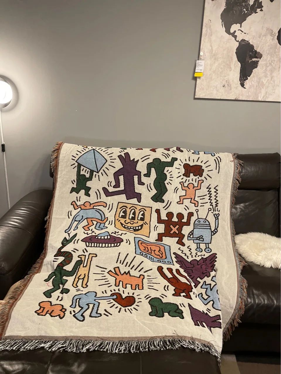 Textile City Ins Jigsaw Puzzle Throw Blanket Jacquard Weave