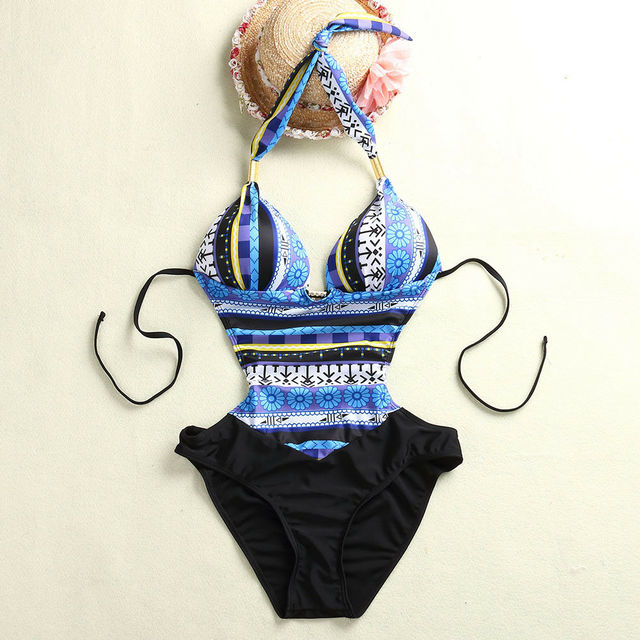 Hot Women Girl Lady Swimwear One-Piece Costume Bandage Backl