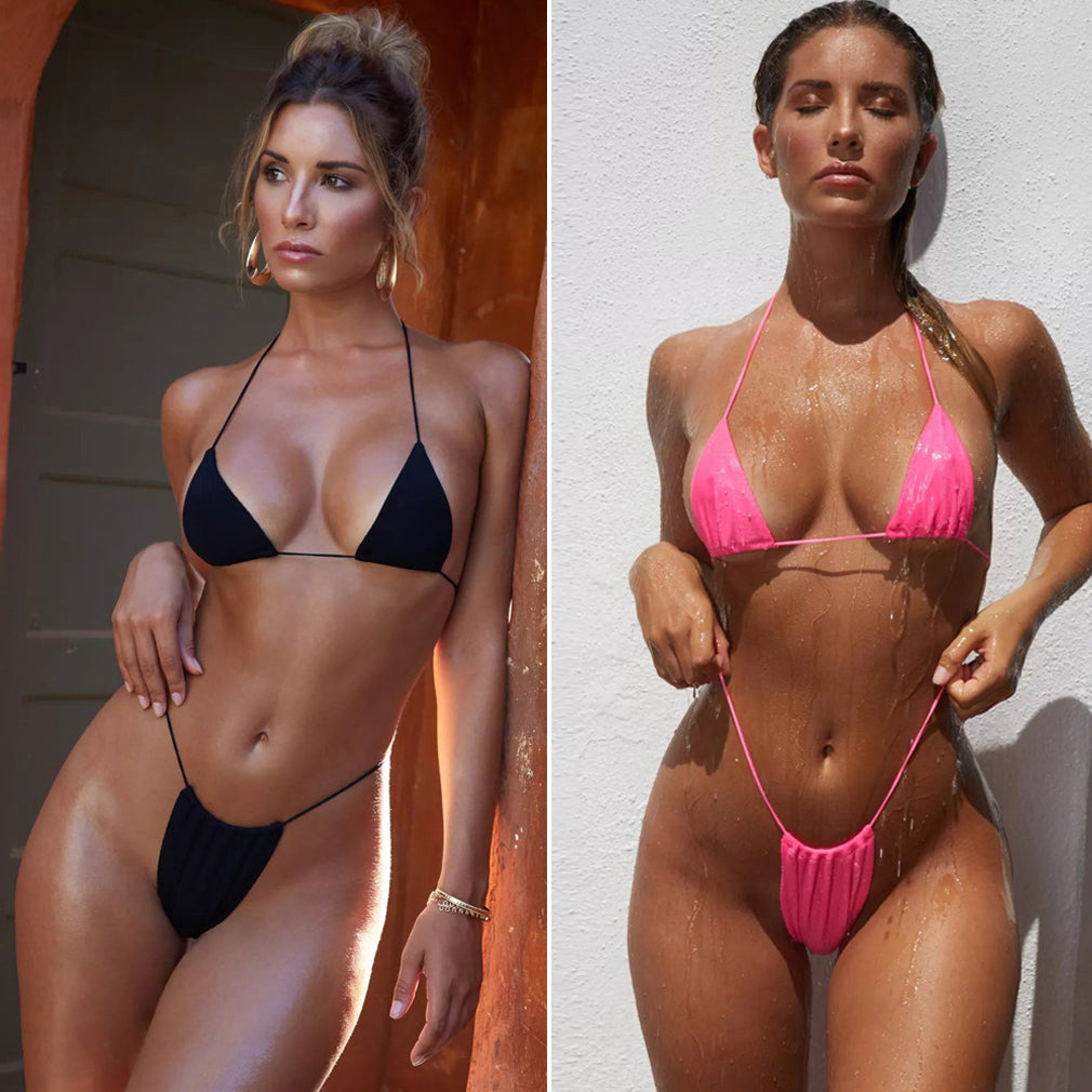2pcs Sexy Women Summer Swimwear Bikini Set Bra E Suit Swimsu
