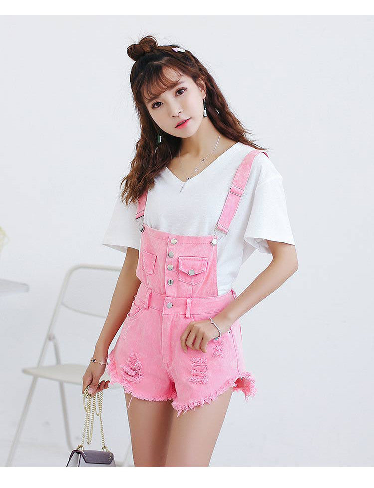 Jumpsuit Women Playsuits Denim Overalls for Womens Rompers S