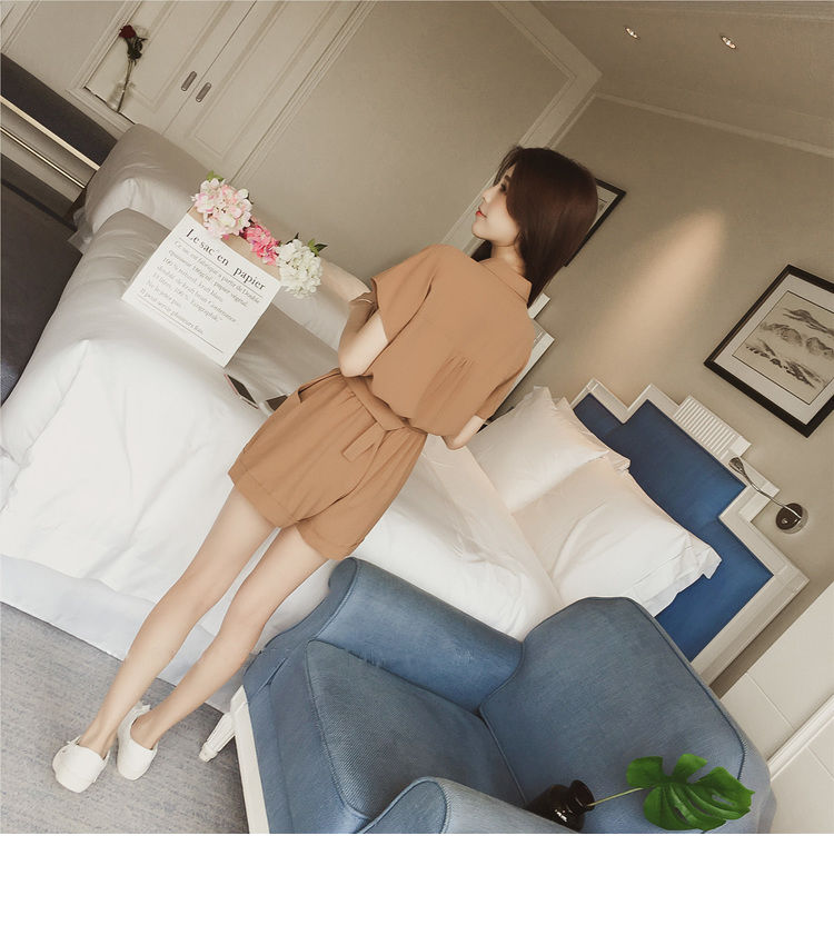 New Summer Women Fashion Solid Jumpsuits Female Elastic