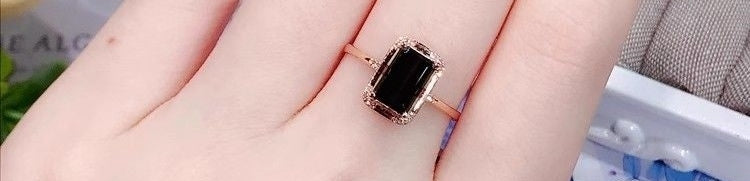 Year of Birth Small Bench Stylish Fashion Green Tourmaline Ring Women's S925 Silver Plated Diamond Emerald Exquisite Gift
