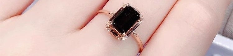 Year of Birth Small Bench Stylish Fashion Green Tourmaline Ring Women's S925 Silver Plated Diamond Emerald Exquisite Gift