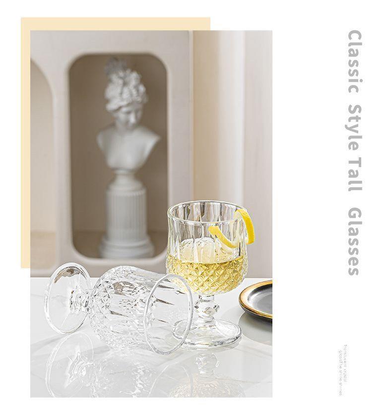 Hot Wine Glass Lead-Free Glass Diamonds Red Wine Glass Cognac Cup Wine Champagne Glass Whiskey Shot Glass Dessert Wine Chicken
