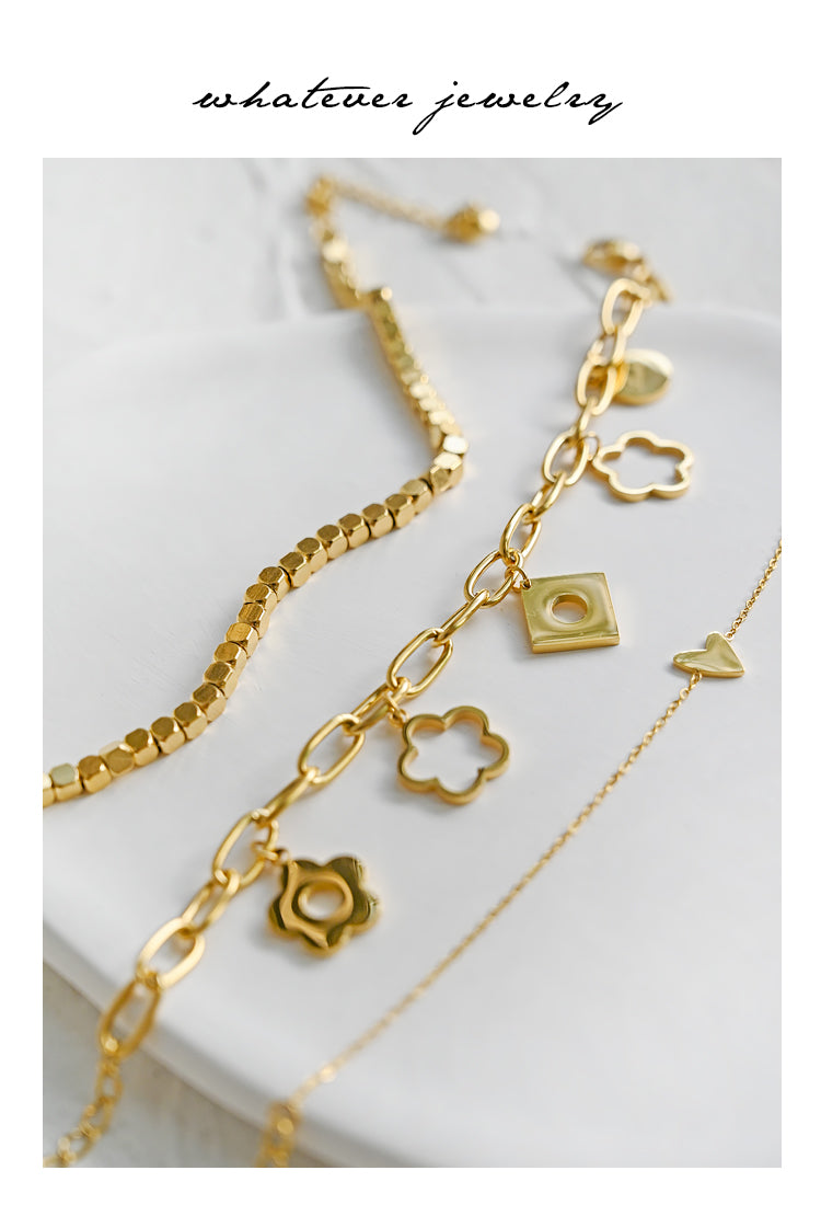 Instagram Cute Flower Small Pieces of Silver Geometry