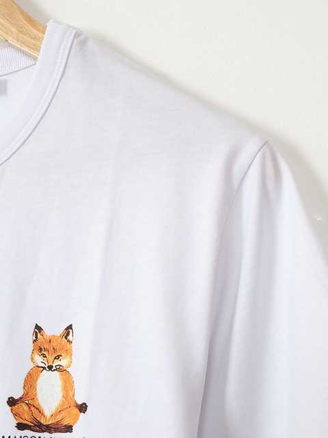 Rowling Women Fox Print Graphic Tees Summer O Neck Short Sle