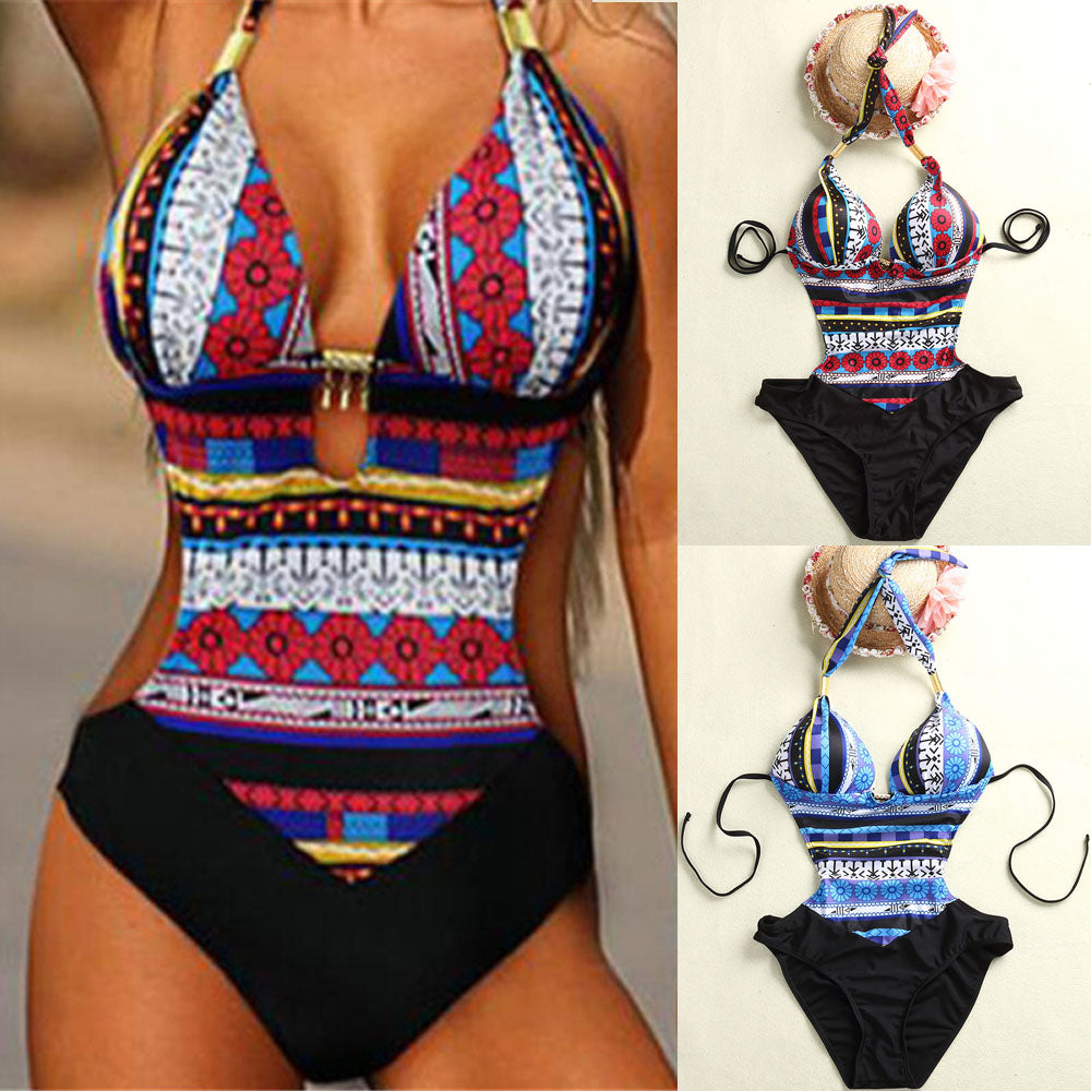 Hot Women Girl Lady Swimwear One-Piece Costume Bandage Backl