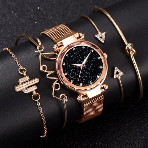 New Fashi Versatile Leisure Ladies Casual Star Watch Korean