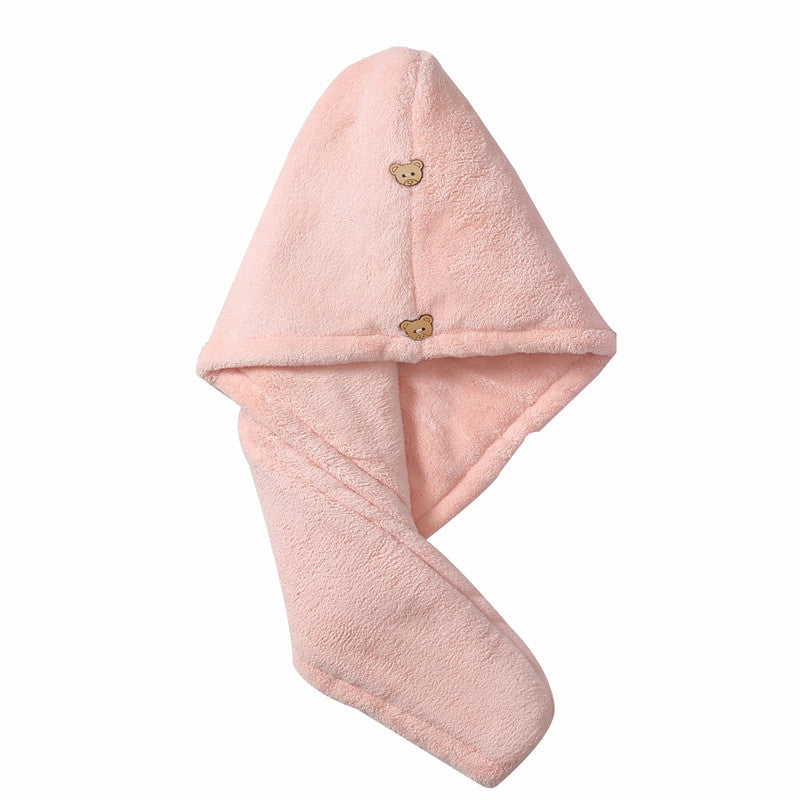 Student Bath Towel Double Layer Thickened Quick Hair Dry Cap