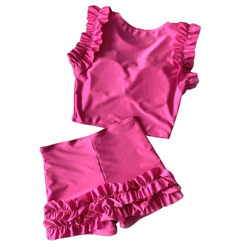 New Sexy Solid Bikini Set Sport Women Swimwear Swimsuit