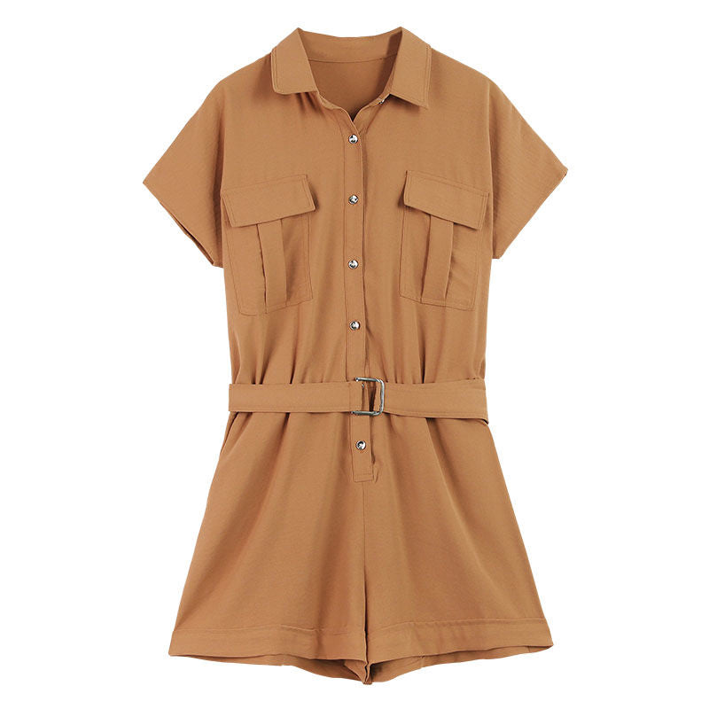 New Summer Women Fashion Solid Jumpsuits Female Elastic