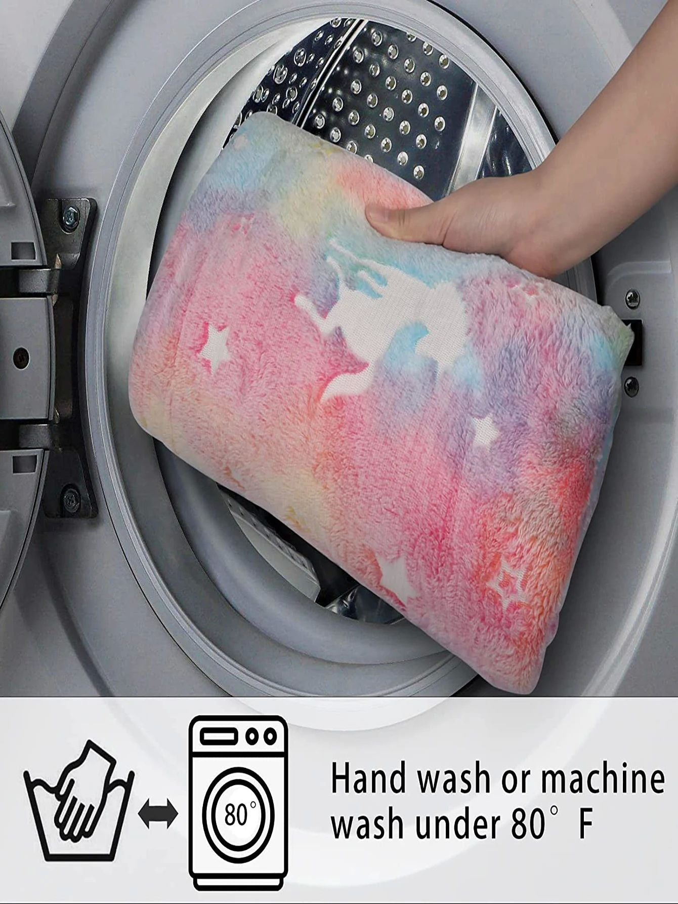 Luminous Unicorn Dinosaur Throw Blanket for Girls Boys Plush