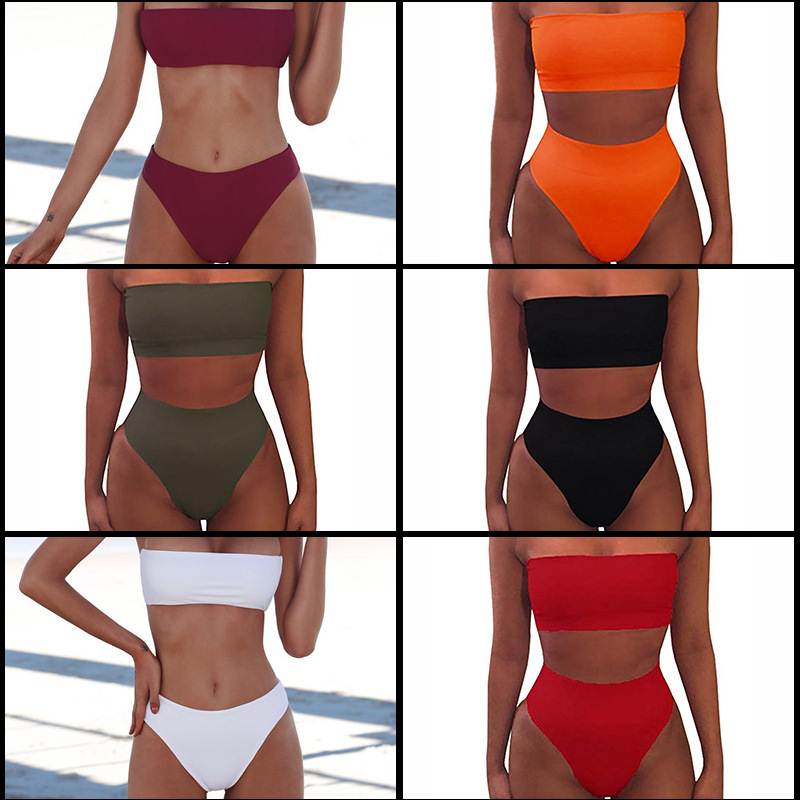 Bikini Swimwear Two Pieces Swimsuit High Waist Bikini Women