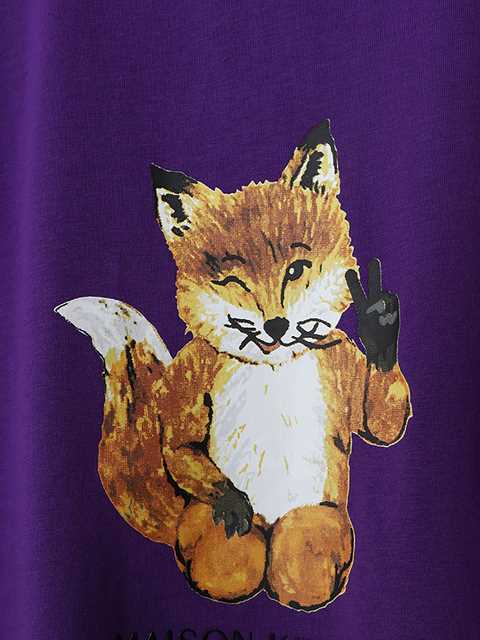 Rowling Women Fox Print Graphic Tees Summer O Neck Short Sle