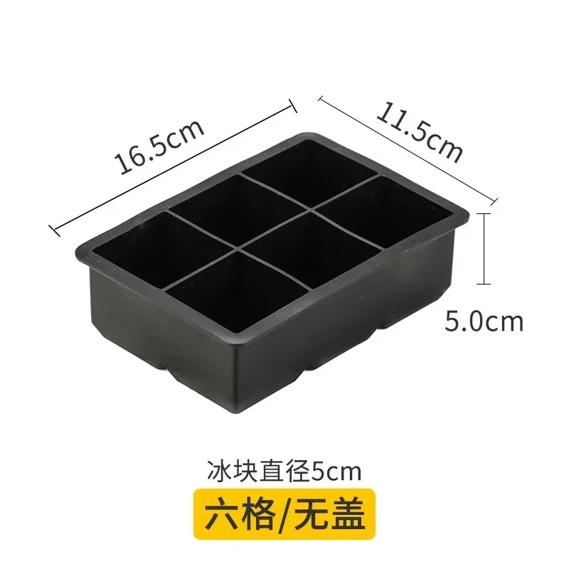 Ice Cube Tray Mold Food Grade Silicone Ice Hockey Mold DIY Whiskey Bar Ice Ball Making Mould Kitchen Gadgets IceCream Mold
