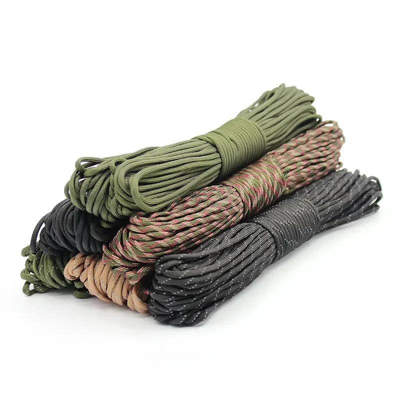 7 Cores Paracord Cord 3M Dia.4mm For Outdoor Camping Survival Lanyard Parachute Rope Climbing Equipment Hiking Tent Accessories