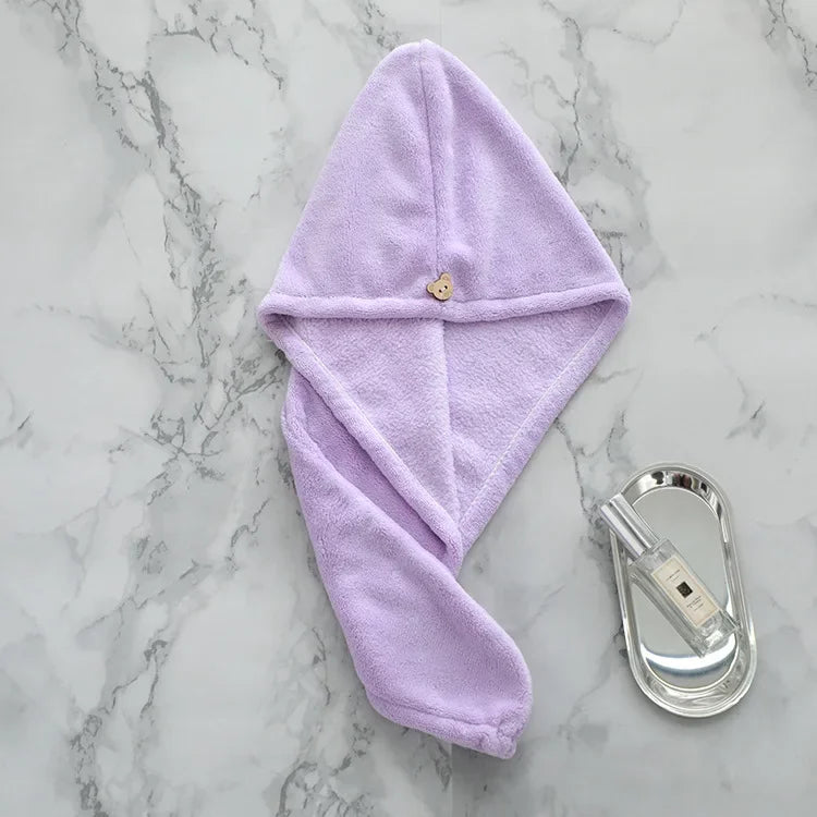 Women Magic Microfiberrapid Drying Hair Towel Cap Hat Towel Bathroom Bath Wrap Hat Quick Cap Turban Dry Toallas Bath Shower