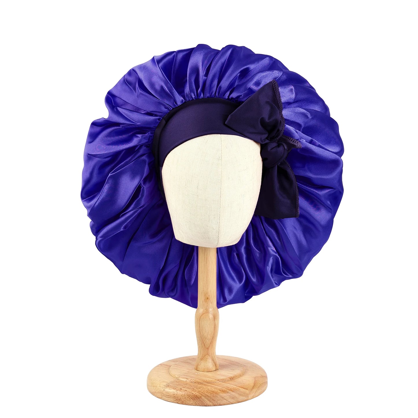 Jumbo Satin Bonnet Hair Bonnet For Sleeping, Reusable Adjusting Hair Care Wrap Cap Sleep Caps For Women