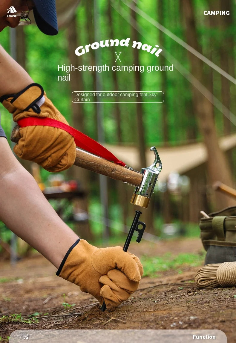 Desert Fox Outdoor Thickening and Lengthening Camping Ground Nail Awning Tent Camping with Steel Ground Nail Beach Camp Nail