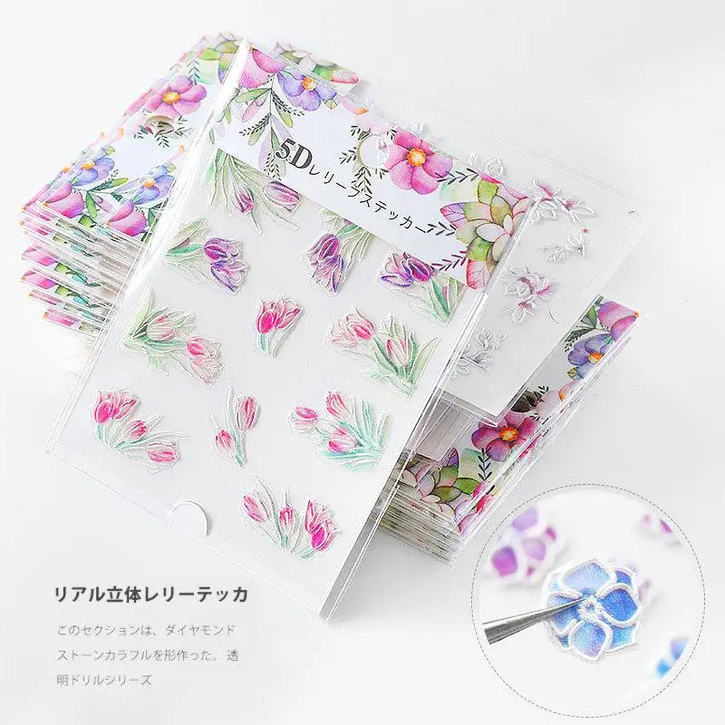 1sets Retro Plant English PET Deco Stickers Plant Flower Leaf Transparent Bullet Journaling Accessories Aesthetic Stickers