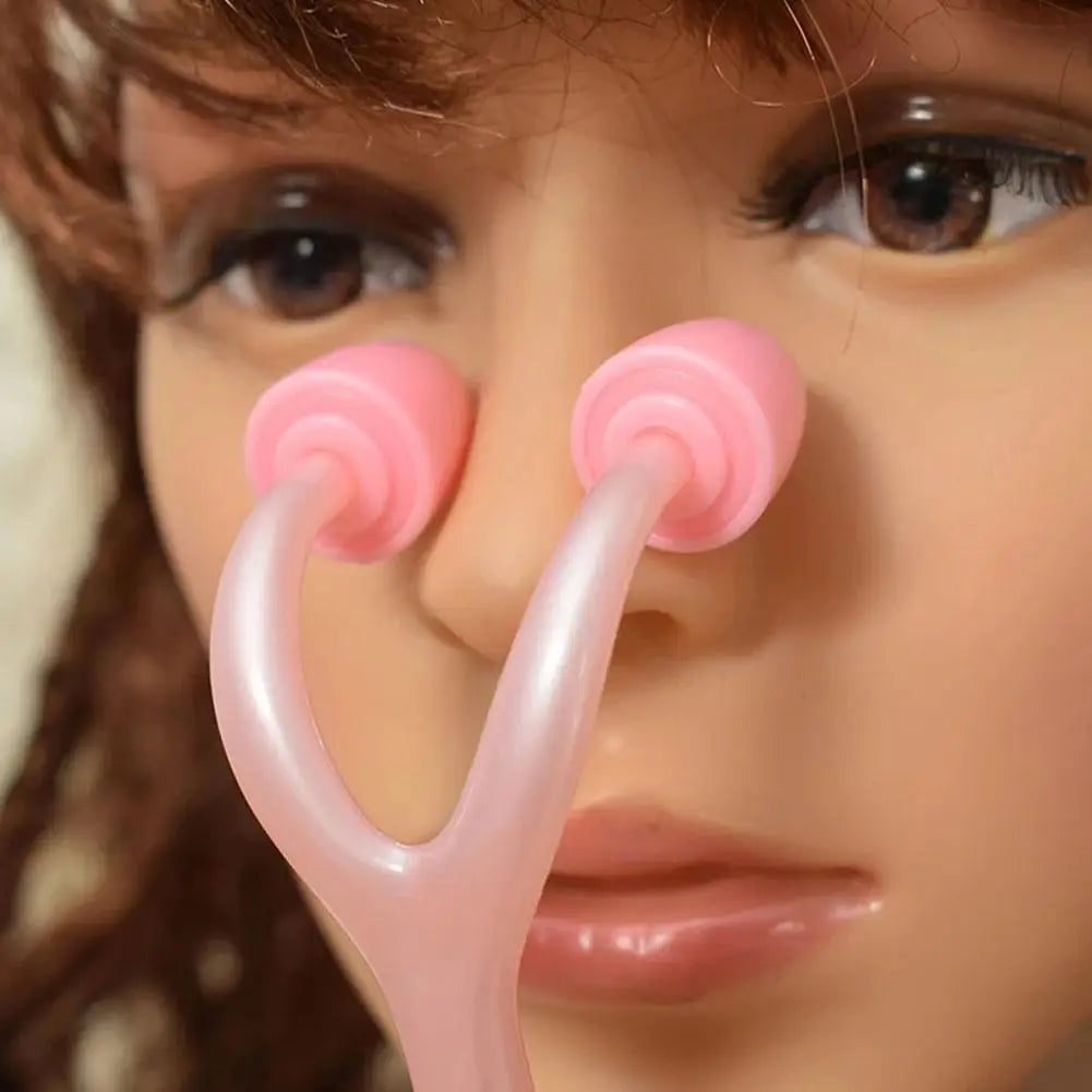Nose Shaper Lifter Clip Skin Scraping Smooth Edge Tightening Nose Clip Portable Nose Shaper Nose Shaping Roller Massager