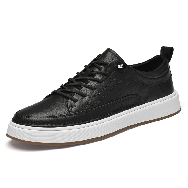 Italian Brand Men's Genuine Leather Shoes Comfortable Soft Sole Insole 6 Centimeters Men's Casual Oxford Shoes Outdoor Sneakers