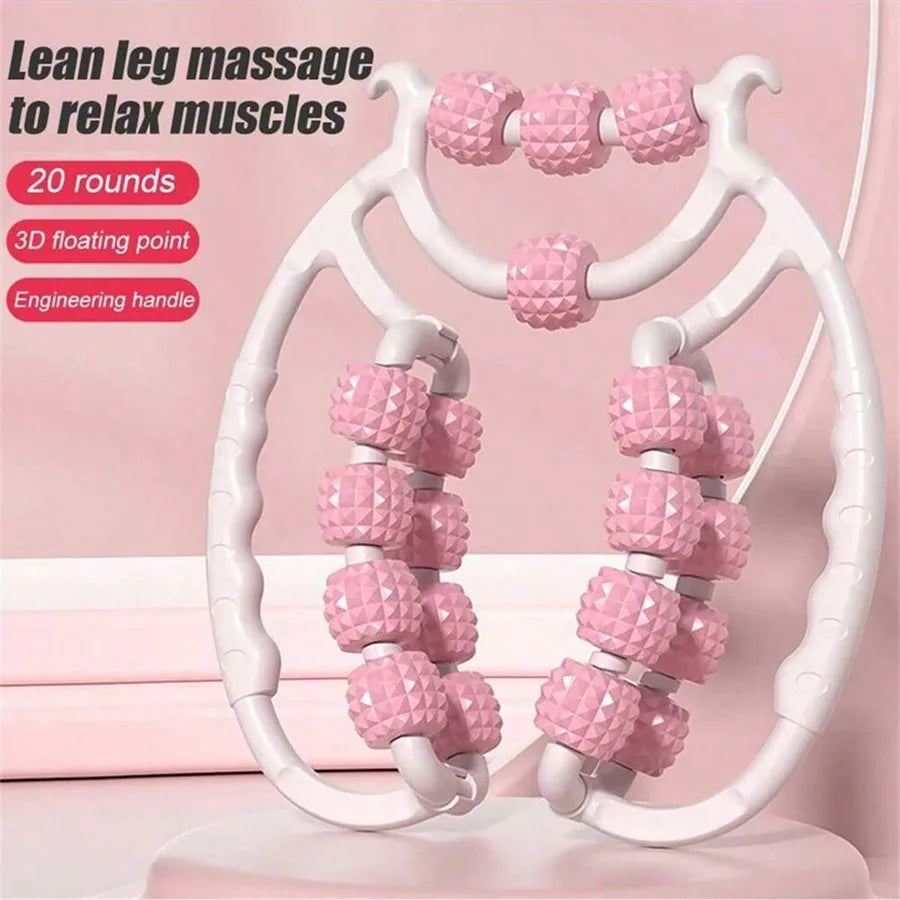 Circular Leg Clamps-360 Degree Muscle Roller Massager Muscle Roller Neck Arm Leg Muscle Relax Massager Sports Yoga