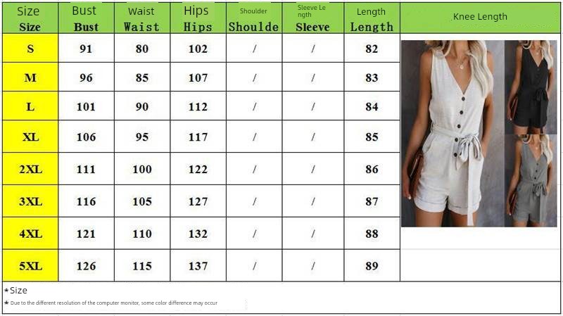 S-5XL Women's Casual Jumpsuit