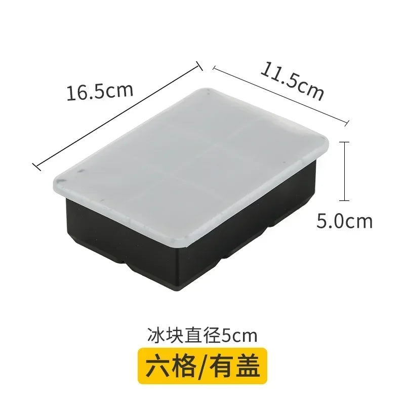 Ice Cube Tray Mold Food Grade Silicone Ice Hockey Mold DIY Whiskey Bar Ice Ball Making Mould Kitchen Gadgets IceCream Mold