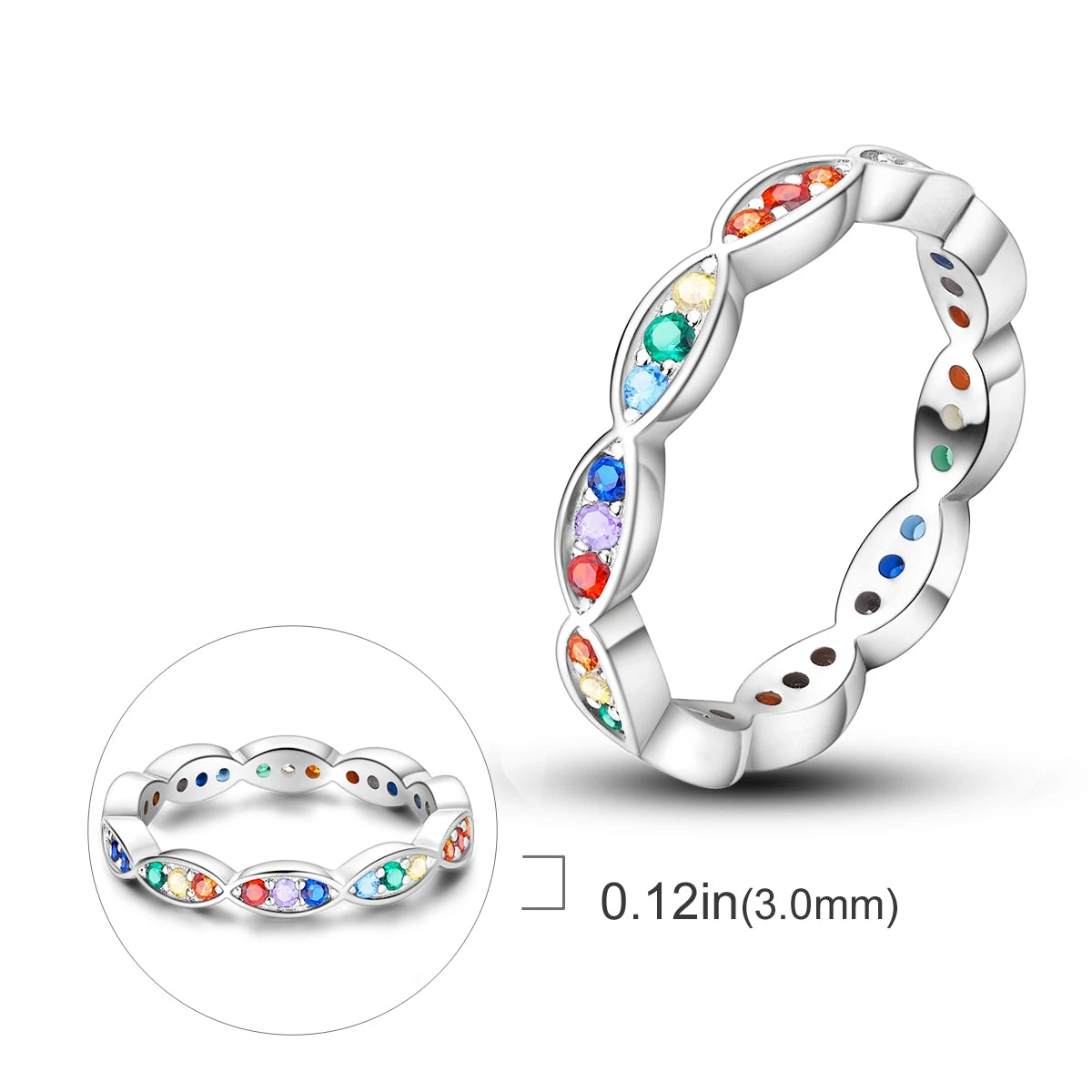 925 Silver Ring Firefly Heat Sar Original Finger Ring For Woman Jewelry Anniversary Gift