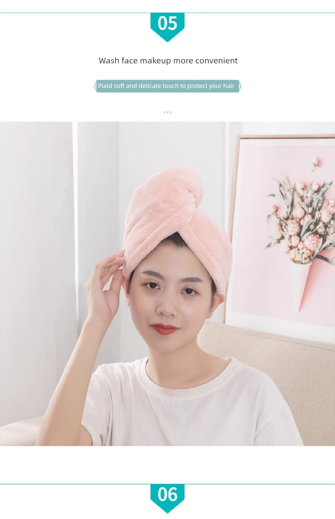 Student Bath Towel Double Layer Thickened Quick Hair Dry Cap