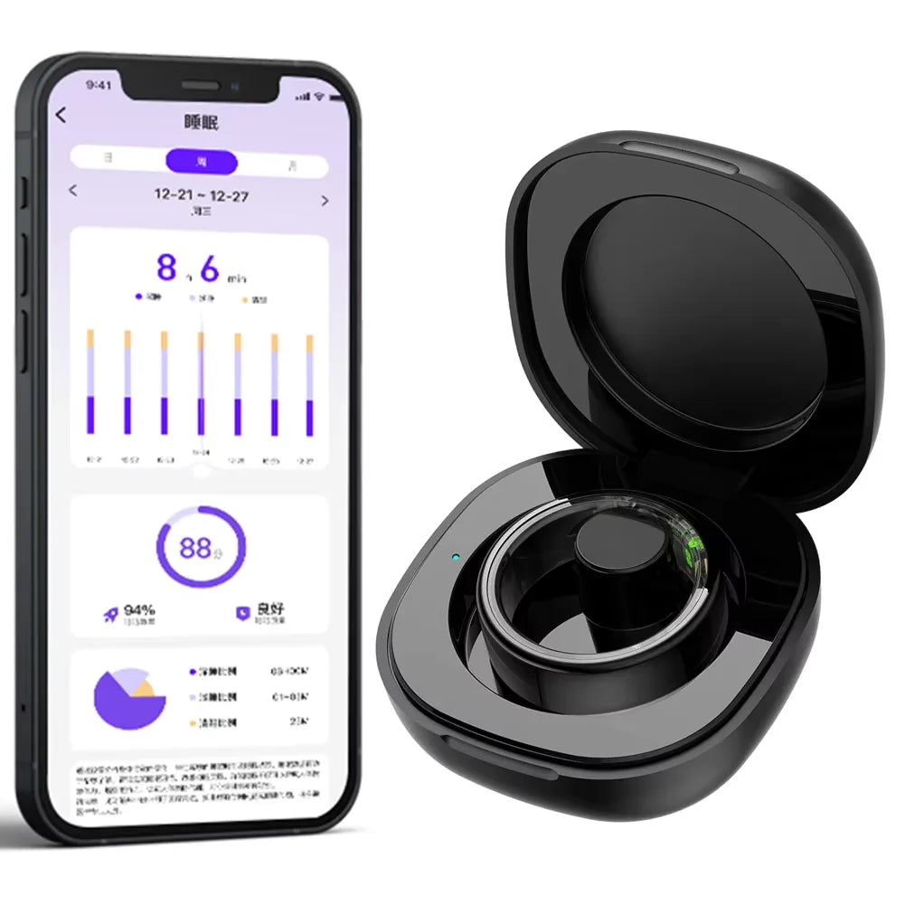 For XIAOMI R02 Smart Ring Charging Case 200mAh Wireless Charger Box Replacement Charger Dock Station for JR02 R03 R06 Smart Ring