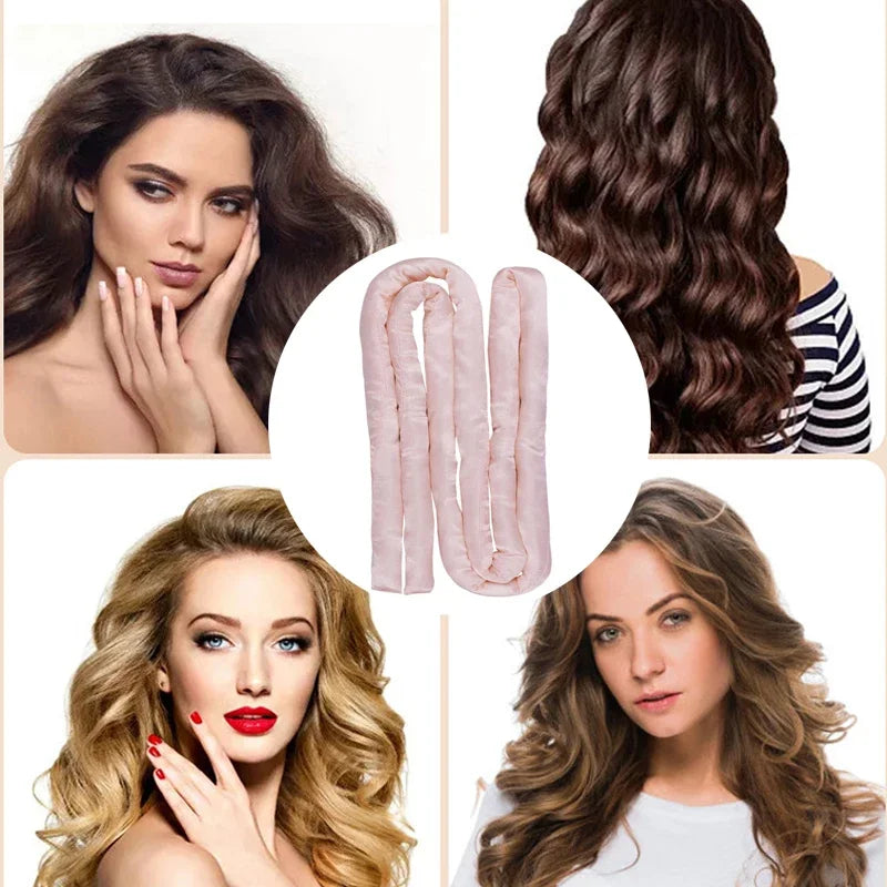 Heatless Hair Curler Curly Hair No Heat Curly Hair Products Satin Silk Headband Overnight Hair Styling Tools boucleur cheveux