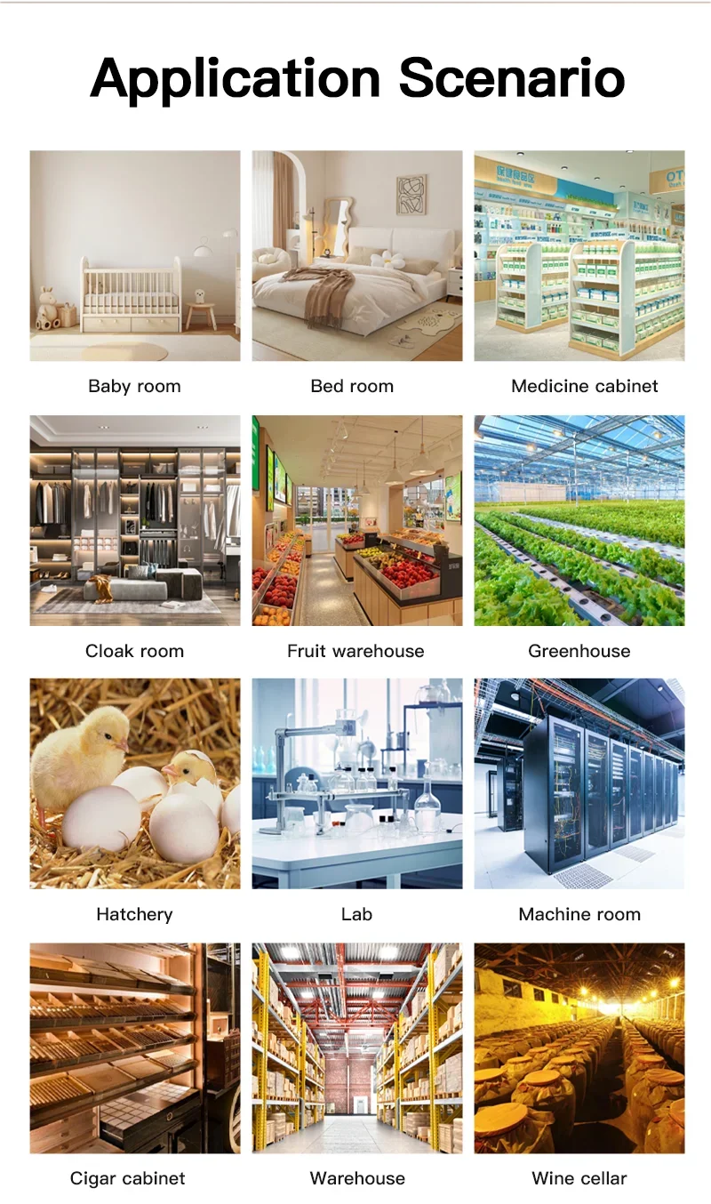Tuya WiFi Mini Temperature Humidity For Smart Home Thermometer Hygrometer APP Remote Alarm Work with Google Home Yandex Alexa