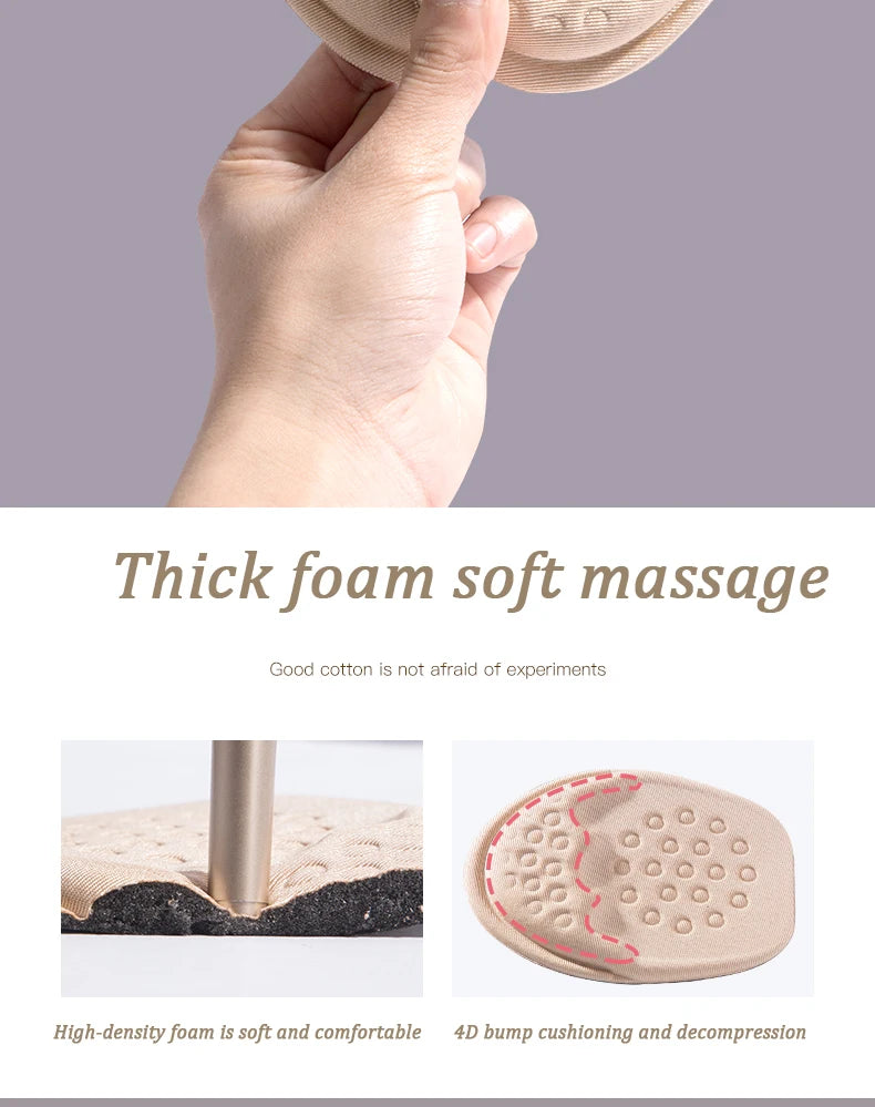 Half Insoles for Shoes Inserts Forefoot Insert Non-slip Sole Cushion Reduce Shoe Size Filler High Heels Pain Relief Shoe Pads