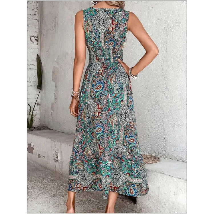 Summer Dress Bohemian High Waist Long Dress